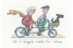 Heritage Crafts - Golden Years by Peter Underhill - On A Bicycle Made For Three (Cross Stitch Kit)