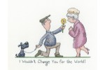 Heritage Crafts - Golden Years by Peter Underhill - I Wouldn't Change You (Cross Stitch Kit)