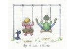Heritage Crafts - Golden Years by Peter Underhill - Just a Number (Cross Stitch Kit)