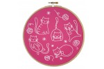 Hawthorn Handmade - Contemporary Embroidery Kit - Crafty Cats
