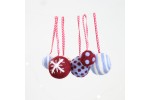 Hawthorn Handmade - Needle Felting Kit - Christmas Baubles in Berry and Blue
