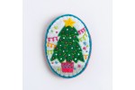 Hawthorn Handmade - Felt Craft Brooch Kit - Merry Christmas