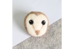 Hawthorn Handmade - Mini Needle Felting Kit - Barn Owl Brooch