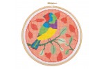 Hawthorn Handmade - Contemporary Cross Stitch Kit - Rainbow Finch