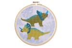 Hawthorn Handmade - Contemporary Cross Stitch Kit - Triceratops