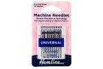 Hemline Machine Needles, Universal, Assorted Sizes 60 -110 (pack of 10)