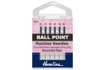 Hemline Machine Needles, Ball Point, Mix of 2x70, 2x80, 2x90