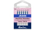 Hemline Machine Needles, Jeans, Size 100/16, Heavy (pack of 6)