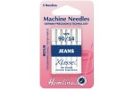 Hemline Machine Needles, Jeans, Size 90/14, Medium (pack of 5)