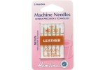 Hemline Machine Needles, Leather, Size 80/12, Medium (pack of 5)