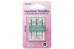 Hemline Machine Needles, Quilting, Size 80/12, Medium, Titanium (pack of 3)