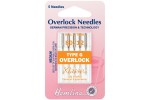 Hemline Machine Needles, Overlock/Serger Type G, Size 80/12 (pack of 5)