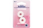 Hemline Bobbins, Prewound, Plastic (pack of 2)