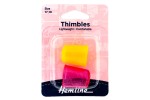 Hemline Thimble, Lightweight, Sizes 17 & 18 (pack of 2)