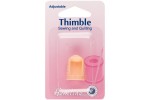 Hemline Thimble, Adjustable, Plastic