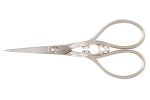 Hemline Embroidery Scissors - Silver/Matt Silver - 110mm