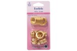 Eyelets, 14mm, Gold Metal, Refill Pack (12 sets)