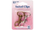Swivel Clips, 20mm, Bronze/Silver (pack of 2)