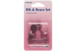 Bib & Brace Set, 40mm, Antique Bronze (1 pair)