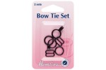 Bow Tie Set, Black (2 sets)