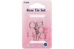 Bow Tie Set, Silver (2 sets)