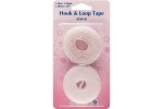 Hemline Hook & Loop Tape,  Sew-On, 20mm x 1.25m, White