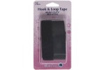 Hemline Hook & Loop Tape, Self Adhesive, Heavy Duty, 25mm x 1m, Black
