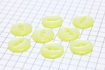 Round Fisheye Buttons, Pearlescent Yellow, 13.75mm (pack of 8)