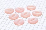 Round Fisheye Buttons, Pearlescent Baby Pink, 13.75mm (pack of 8)