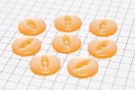 Round Fisheye Buttons, Pearlescent Orange, 13.75mm (pack of 8)