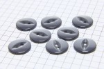 Round Fisheye Buttons, Pearlescent Grey, 13.75mm (pack of 8)