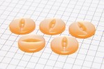Round Fisheye Buttons, Pearlescent Orange, 16.25mm (pack of 5)