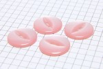 Round Fisheye Buttons, Pearlescent Baby Pink, 18.75mm (pack of 4)