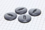 Round Fisheye Buttons, Pearlescent Grey, 18.75mm (pack of 4)