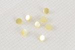 Round Flat Buttons, Pearlescent Yellow, 11.25mm (pack of 8)