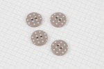Round Buttons, Grey with White spots, 17.5mm (pack of 4)