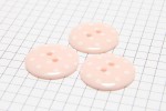 Round Buttons, Pink with White spots, 22.5mm (pack of 3)