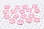 Flower Shape Buttons, Pearlescent Baby Pink, 10mm (pack of 17)
