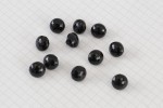 Round Domed, Faceted Buttons, Black, 11.25mm (pack of 11)