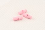 Light Pink Toggle Buttons, Plastic, 25mm (pack of 3)