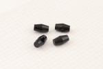 Black Toggle Buttons, Plastic, 18mm (pack of 4)