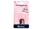 Heel Bar Buckle, 20mm, Nickel Black (pack of 1)
