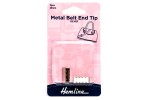 Metal Belt End Tip - Nickel Silver - 20mm (pack of 2)