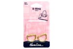 D-Rings, 20mm, Gold (pack of 2)