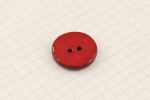 King Cole BT374 - 'Corona' - Round Button, 2 Hole, Red, 15mm