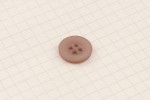 King Cole BT411 - 'Timeless' - Round Button, Plastic, 4 Hole, Camel, 15mm