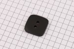 King Cole BT461 - 'Cottonsoft' - Square Button, Plastic, 2 Hole, Black, 36 ligne, 23mm