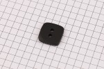 King Cole BT473 - 'Cottonsoft' - Square Button, Plastic, 2 Hole, Black, 30 ligne, 19mm
