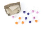 KnitPro Zooni Bead Stitch Markers - Skull Candy (Set of 12)