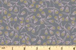 Lewis and Irene - Enchanted - Enchanted Flowers - Grey with Gold Metallic (A544.1)